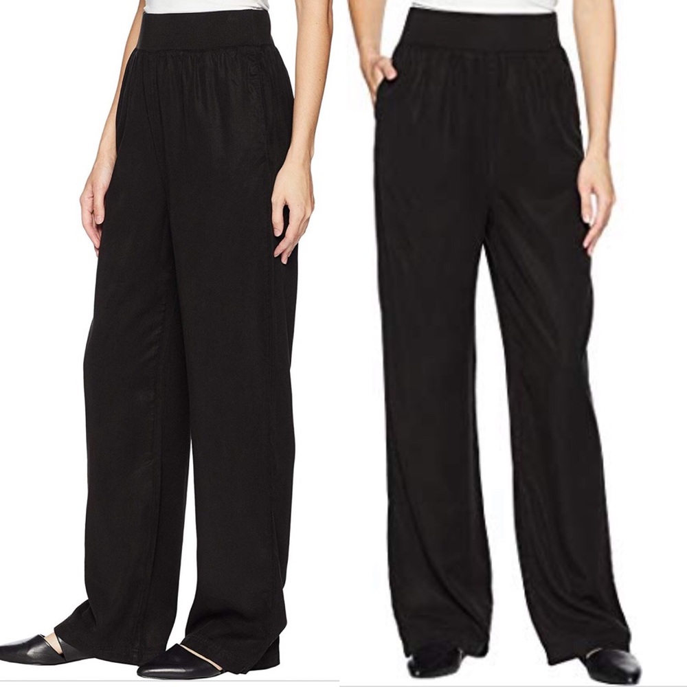 SPLENDID Black Wilder Tencel Fold Over Pant Size M